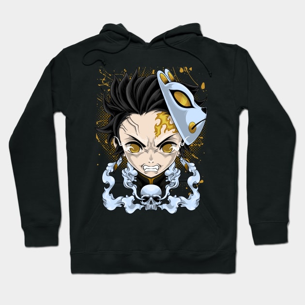 angry tanjiro kamado Hoodie by Wagum Std